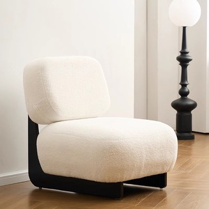 Fauteuil d'appoint rembourré, fauteuil lounge à texture douce, chaise d'appoint pour salon - Product Image 1