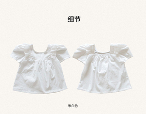 2024 all'ingrosso due pezzi grazioso estivo <span class=keywords><strong>camicia</strong></span> floreale Top e gonna pantaloncini di jeans coreani per bambini ragazza abbigliamento Set piccolo bambino - Product Image 4