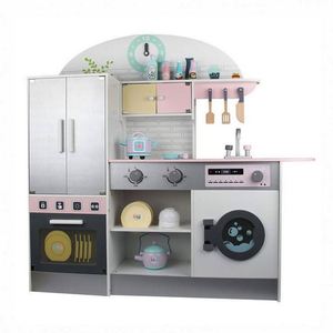 Unisex Intelligent Educational DIY Wooden <b>Kitchen</b> & Food Toys Set Kids' Favorite Montessori Toy for Baby & Kids' <b>Play</b> - Product Image 3