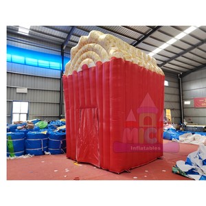 Château gonflable sur <span class=keywords><strong>le</strong></span> thème du pop-corn avec stand à collations et toboggan pour la promotion de festivals culinaires et de cinémas - Product Image 4