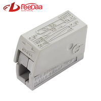 Connecteur de bornier électrique rapide 1 broche 250V 24A 4KV pour câble de lampe LED et bande lumineuse, vente en gros d'usine