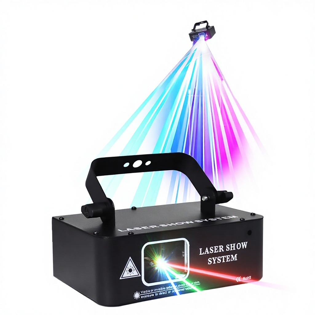 High Brightness RGB Full Color Line Animation Laser Light with DMX512 Control IP33 Rated for Stage & Nightclub Lighting