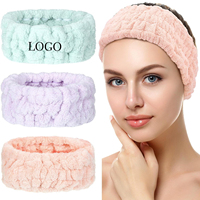 Bandeau de spa personnalisé avec logo pour femmes, bandeau de maquillage doux en tissu éponge pour le lavage du visage, masque facial, cadeaux de spa et de douche