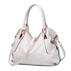 Sac à main en cuir PU souple de haute qualité pour femmes, couleur unie, grande capacité, sac à bandoulière - Product Image 2