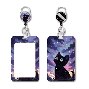 <span class=keywords><strong>Porte</strong></span>-<span class=keywords><strong>badge</strong></span> rétractable amusant pour chat, protège-documents et cartes vertical pour infirmières, médecins, enseignants, étudiants, <span class=keywords><strong>porte</strong></span>-carte d'identité - Product Image 1