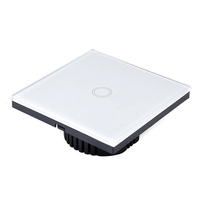 Interrupteur intelligent tactile WiFi EU TUYA 1/2/3/4 Gang 100-240V Smart Life Bouton mural Interrupteurs lumineux intelligents pour la maison