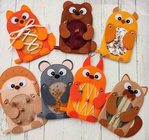 Jouets éducatifs sensoriels Montessori pour tout-petits animaux occupés activité de couture en feutre autres jouets d'apprentissage - Product Image 2