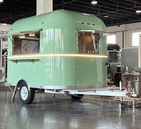 Remorque alimentaire mobile à 4 roues en acier inoxydable avec four, friteuse, table vapeur, pour restauration commerciale, personnalisable, pour snacks et bière
