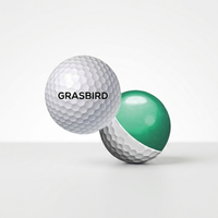 Balles de golf de tournoi en caoutchouc à deux couches avec logo personnalisé, dureté de compression 80-90, haute élasticité, distance durable