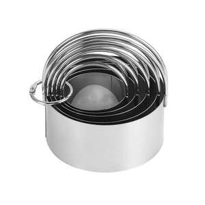 Set Professionale di 5 Tagliabiscotti in Acciaio Inox con Manico, <span class=keywords><strong>Stampi</strong></span> Rotondi <span class=keywords><strong>per</strong></span> <span class=keywords><strong>Biscotti</strong></span> - Product Image 1