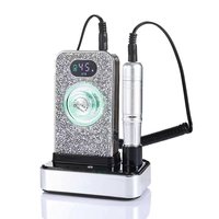 Nouvelle machine à polir les ongles sans fil rechargeable XSUV-717 avec base 36W 45000 tr/min, perceuse à ongles portable avec strass