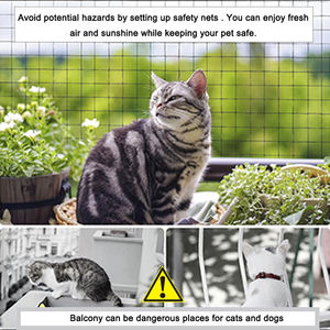 Malla de Protección para Todo Clima con Alambre de Acero Inoxidable, Malla de PE Estabilizada contra Rayos UV para Palomas y Mascotas - Product Image 3