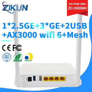 ZIKUN-Malla de WiFi 6 +, compatible con ZTE, <span class=keywords><strong>Huawei</strong></span>, Fiberhome, venta al por mayor, 1x2,5 GE + 3 GE + 2 USB + <span class=keywords><strong>AX3000</strong></span> OMCI TR069 - Product Image 6