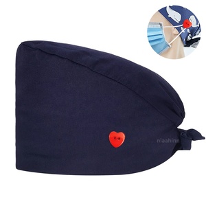 Cappello chirurgico blu carino con Logo fascia multicolore per <span class=keywords><strong>capelli</strong></span> in materiale PP copre per uomini e donne medici infermiere uniformi da sala operatoria - Product Image 2