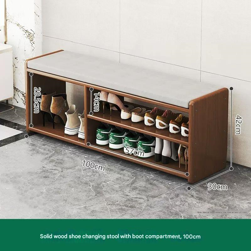 Panca Porta Scarpe in Legno Massello 100CM