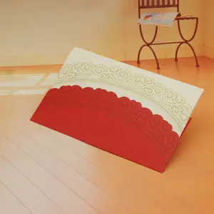Perlescente carta da stampa con il fiore Semplice stile colorato carte dell'invito di cerimonia nuziale Made In China