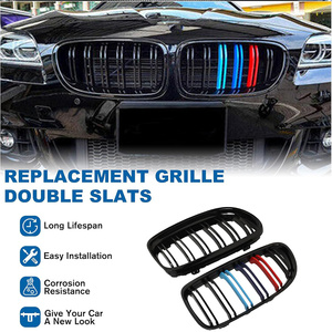 Calandre avant E90, calandre de couleur, compatible avec <span class=keywords><strong>BMW</strong></span> Série 3 E90 berline et Touring LCI 2009 à 2011, ABS, à lamelle unique - Product Image 2