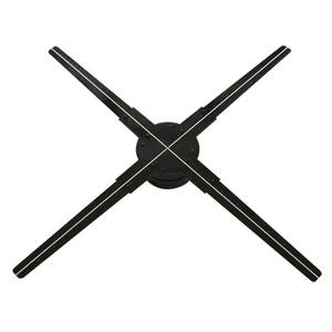 Proyector LED de holograma 3D de 55cm para fiesta, decoración del hogar, ventilador giratorio con lector de tarjetas SD Compatible con productos APP/PC EL - Product Image 1