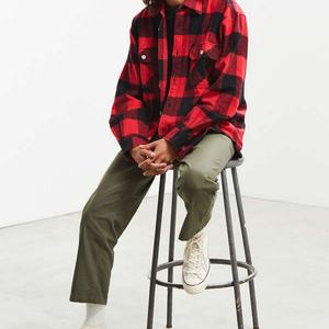 Camisa de Franela a Cuadros para Hombre, 100% Algodón, Primavera-Otoño 2020, Camisa Casual de Manga Larga, Suave y Cómoda, Corte Ajustado, Ropa de Marca para Hombre - Product Image 2