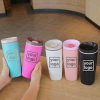 Mug à café isotherme en acier inoxydable minimaliste moderne - Portable et personnalisable pour une utilisation en extérieur et comme cadeau