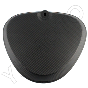 For Simson S50 S51 Motorcycle Parts 100% Carbon Fiber Eckige Seitendeckel <b>Square</b> Side Cover Tank <b>Batterie</b> Guard Cover - Matte - Product Image 2