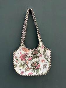 Bolso de Hombro Acolchado de Algodón Estilo Bohemio al por Mayor para Mujer, Bolso Tote Casual Ligero - Product Image 5