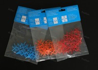 Entretoises de carrelage de 29 mm de longueur pour système de nivellement, épaisseur 6,0/8,0/10,0 mm, emballage en carton bleu, version améliorée et épaissie, diverses couleurs