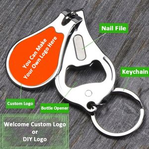 Nail Clippers <b>Keychain</b> Blank DIY Laser or Printing Epoxy Logo Cheap Price No Rust Nail Clipper Key Chain - Product Image 4
