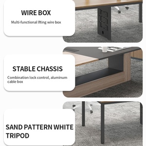 Modern Convertible 20 Person Executive Conference <b>Table</b> with Chair-Office Desk & Meeting Room Commercial Furniture - Product Image 3