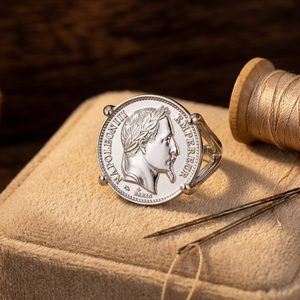 Bague Chevalière Portrait Napoléon pour Hommes et Femmes en <span class=keywords><strong>Acier</strong></span> Inoxydable 316L Plaqué Or 18K, Bijoux Rétro Français pour la Vente en Gros - Product Image 5