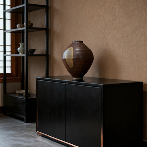 Jarrón de Cerámica con Estética de la Dinastía <span class=keywords><strong>Song</strong></span>, Estilo Wabi-Sabi, Pintado a Mano con Bloques de Color, Arreglo Floral, Decoración Clásica - Product Image 5