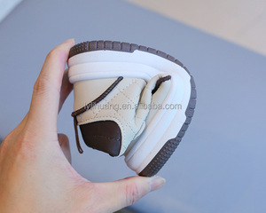 Baskets pour enfants printemps et automne baskets décontractées pour garçons nouvelles chaussures blanches montantes pour filles chaussures bébé à semelle souple - Product Image 6