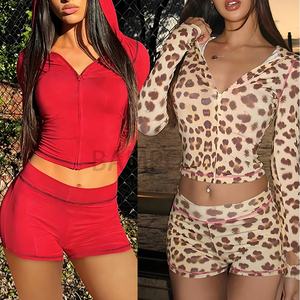 Set Personalizzato da Donna 2 Pezzi: Felpa con Cappuccio e Pantaloni a Zampa, Giacca con Zip, Pantaloni Aderenti da Fitness, Leggings da Jogging, Completi da Yoga - Product Image 5