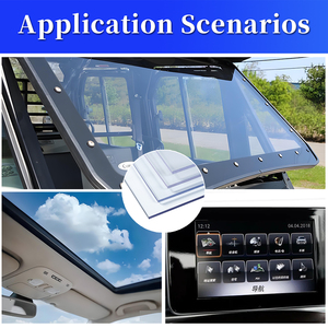 Cobertizo de policarbonato de plástico transparente con diseño de toldo de aparcamiento personalizado - Product Image 2