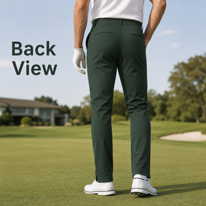 <span class=keywords><strong>Pantaloni</strong></span> da Golf Verde Foresta Personalizzati <span class=keywords><strong>con</strong></span> Tasca Laterale <span class=keywords><strong>con</strong></span> Zip e Orlo Spaccato 30-40, <span class=keywords><strong>Pantaloni</strong></span> Sottili ad Asciugatura Rapida per Campo da Golf, Fabbrica OEM ODM - Product Image 2
