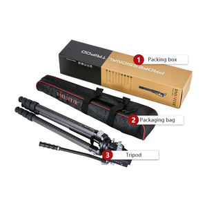 Treppiede Professionale in Fibra di Carbonio per Caccia, Treppiede Robusto per Fotocamere con Testa a Sfera DM324C - Product Image 4