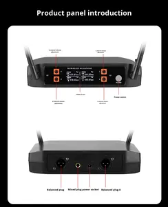 Microphone sans fil pour karaoké à domicile, chant en plein air, télévision, karaoké, conférence, performance, microphone K4 30Hz-15kHz - Product Image 6