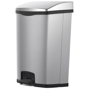Pattumiera in Acciaio con Pedale Frontale Nera 90 L - Product Image 2