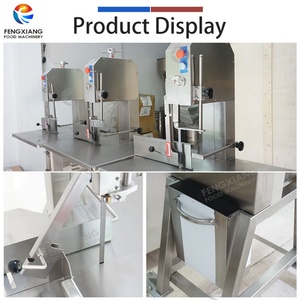 Cortadora de carne de atún congelado FXP-280, máquina de cortar carne de acero inoxidable con sierra de cinta - Product Image 3