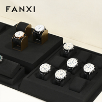 Table de présentation de bijoux de luxe FANXI avec matériau en microfibre, design personnalisable et support de haute qualité pour montres et bracelets
