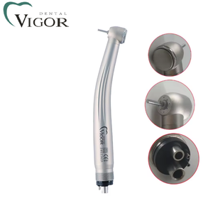 Turbina dental de alta velocidad con 4 chorros de agua y cabezal estándar/torque, pieza de mano dental de turbina de aire - Product Image 1