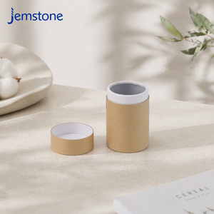 Premium Eco-friendly Ink Printed Food Grade Kraft <b>Cardboard</b> <b>Tube</b> Box Custom Herbal Tea Cylinder Paper <b>Tube</b> Packaging with Lid - Product Image 3