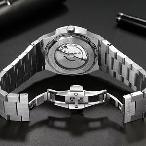 Reloj de Lujo Mecánico Automático <span class=keywords><strong>CADISEN</strong></span>, Reloj Retro de Zafiro con Movimiento MIYOTA 8215, Relojes para Hombre, Resistente al Agua hasta 10 Bares, Reloj de Pulsera Luminoso - Product Image 2