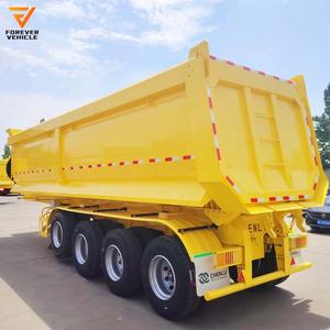 Remolques Volquete de Servicio Pesado de 3 y 4 Ejes, Nuevos y Usados, con Cilindro Hidráulico, para Tractor, con Descarga Lateral y Trasera - Product Image 3