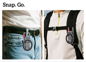 Soporte de teléfono magnético de doble cara de metal compatible con Magsafe <span class=keywords><strong>iPhone</strong></span> 17/16/15/<span class=keywords><strong>14</strong></span>/13/12 Plus <span class=keywords><strong>Pro</strong></span> Max soporte de teléfono con mosquetón - Product Image 4