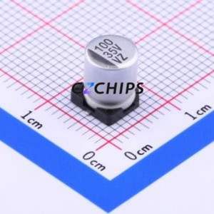 Condensateur électrolytique en aluminium SMD VZ1V101ME077000CE0, SMD, D6.3xL7.7mm 100uF 20% 35V 6.3mm - Product Image 1