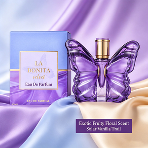 Coffret cadeau de parfum Lovali pour femmes, parfum en forme de papillon, senteur exotique de pitaya, cerise, pivoine, frangipanier rouge, 90 ml, eau de parfum - Product Image 1