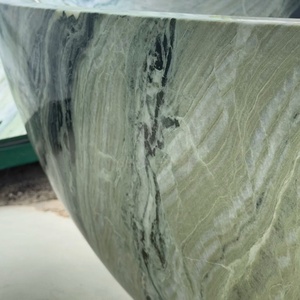 Bañera de Mármol Esmeralda Personalizada, Bañera Independiente de Piedra Natural, Diseño Interior de Baño de Lujo - Product Image 2