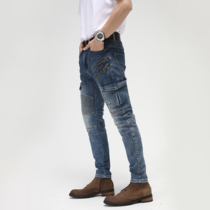 Jeans de Motociclista Ajustados para Hombre, con Múltiples Protecciones, Pantalones para Motociclismo - Product Image 4