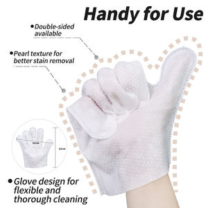Guantes de Baño para Mascotas sin Enjuague, Suaves y Duraderos, Fórmula Suave, Toallitas Húmedas para el Cuidado Diario, Paquete de 20 Unidades, 23x25cm - Product Image 3